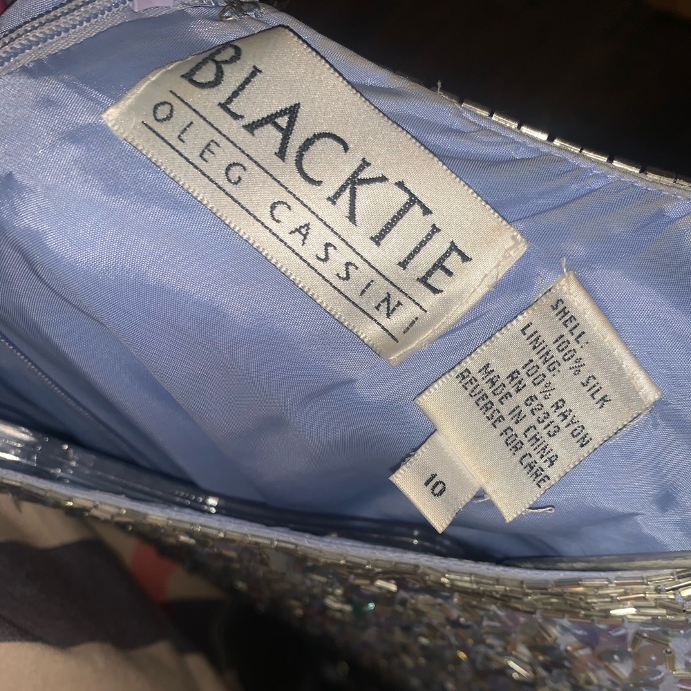 Black tie Oleg Cassini dress